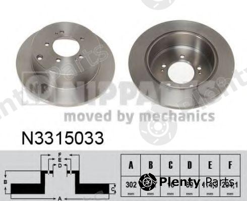  NIPPARTS part N3315033 Brake Disc