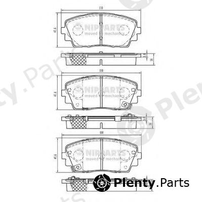  NIPPARTS part N3600332 Brake Pad Set, disc brake
