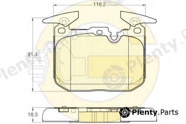  GIRLING part 6119432 Brake Pad Set, disc brake