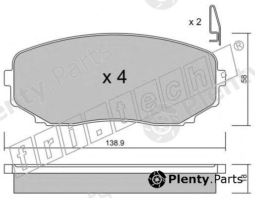  fri.tech. part 889.0 (8890) Brake Pad Set, disc brake