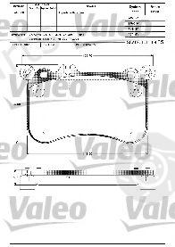  VALEO part 601306 Brake Pad Set, disc brake