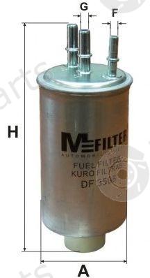  MFILTER part DF3508 Fuel filter