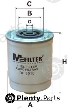  MFILTER part DF3518 Fuel filter