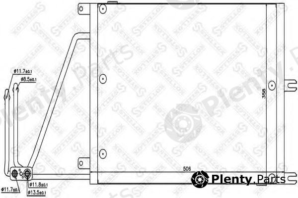  STELLOX part 10-45143-SX (1045143SX) Condenser, air conditioning