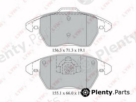  LYNXauto part BD-2206 (BD2206) Brake Pad Set, disc brake