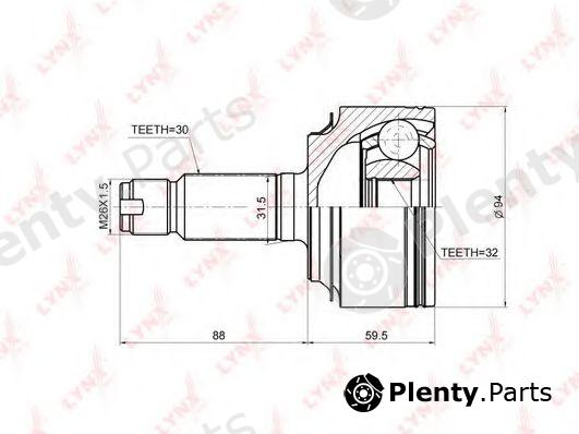  LYNXauto part CO-3671 (CO3671) Joint Kit, drive shaft