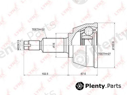  LYNXauto part CO-3677 (CO3677) Joint Kit, drive shaft