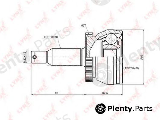  LYNXauto part CO3695A Joint Kit, drive shaft