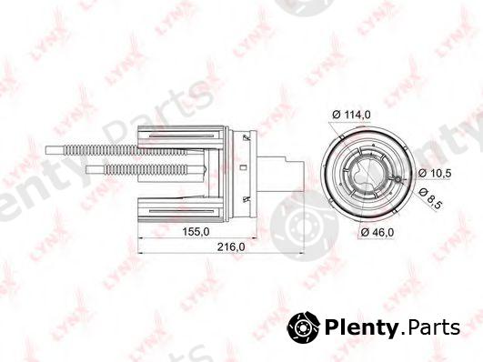  LYNXauto part LF-974M (LF974M) Fuel filter