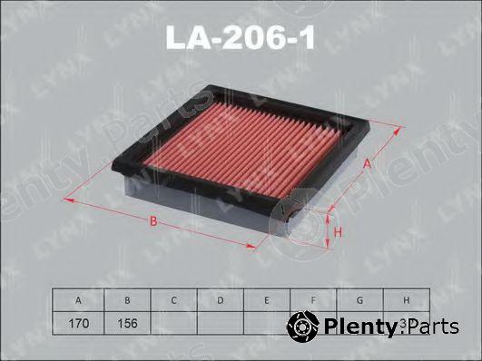  LYNXauto part LA206-1 (LA2061) Air Filter