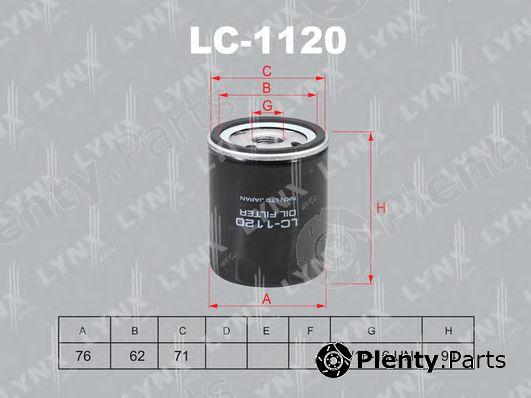  LYNXauto part LC-1120 (LC1120) Oil Filter