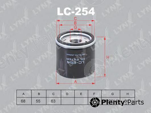  LYNXauto part LC-254 (LC254) Oil Filter