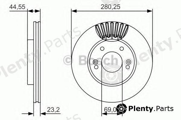  BOSCH part 0986479A12 Brake Disc