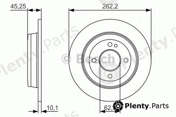  BOSCH part 0986479A44 Brake Disc