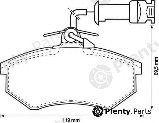  JURID part 571864D Brake Pad Set, disc brake