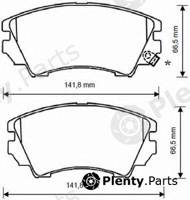  JURID part 573270J Brake Pad Set, disc brake