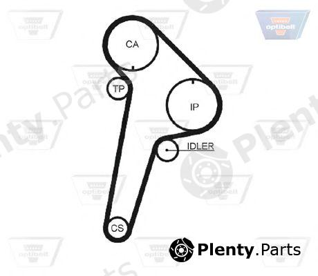  OPTIBELT part ZRK1141 Timing Belt