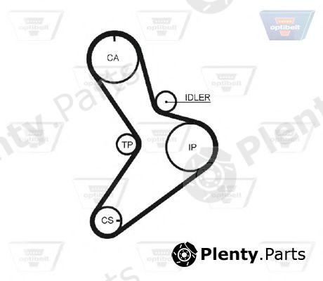  OPTIBELT part ZRK1312 Timing Belt