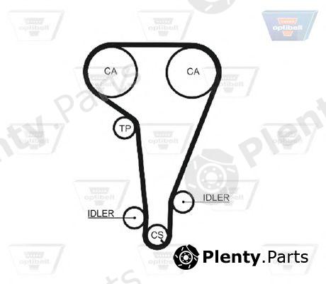  OPTIBELT part ZRK1434 Timing Belt