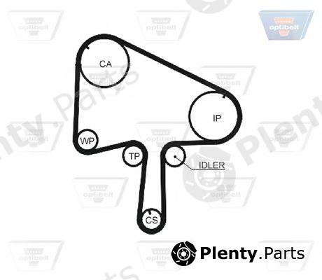  OPTIBELT part ZRK1474 Timing Belt