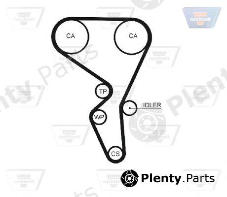  OPTIBELT part ZRK1537 Timing Belt