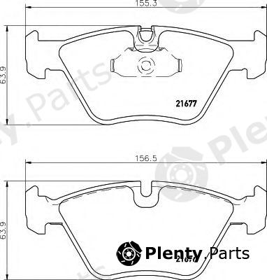  HELLA part 8DB355007-961 (8DB355007961) Brake Pad Set, disc brake