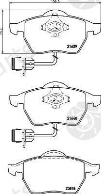  HELLA part 8DB355008-531 (8DB355008531) Brake Pad Set, disc brake