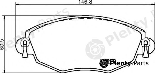  HELLA part 8DB355009-071 (8DB355009071) Brake Pad Set, disc brake