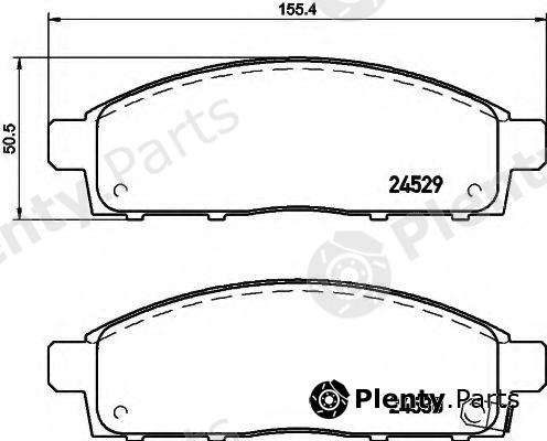  HELLA part 8DB355013-221 (8DB355013221) Brake Pad Set, disc brake