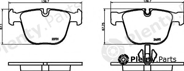  HELLA part 8DB355014-141 (8DB355014141) Brake Pad Set, disc brake