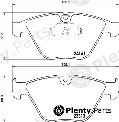  HELLA part 8DB355015-601 (8DB355015601) Brake Pad Set, disc brake