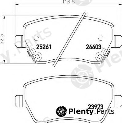  HELLA part 8DB355015-981 (8DB355015981) Brake Pad Set, disc brake