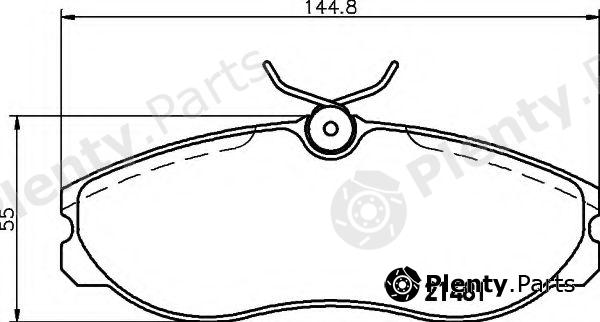  HELLA part 8DB355016-651 (8DB355016651) Brake Pad Set, disc brake