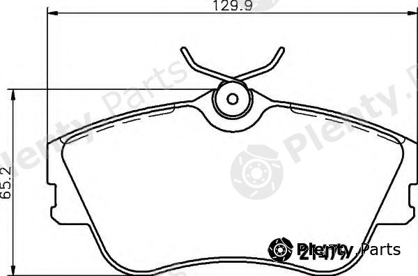  HELLA part 8DB355018-071 (8DB355018071) Brake Pad Set, disc brake