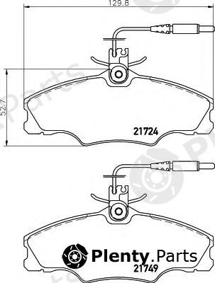  HELLA part 8DB355018-201 (8DB355018201) Brake Pad Set, disc brake