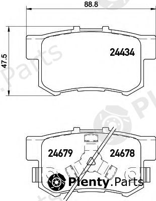  HELLA part 8DB355020-021 (8DB355020021) Brake Pad Set, disc brake