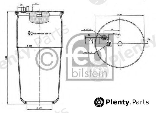  FEBI BILSTEIN part 35617 Boot, air suspension