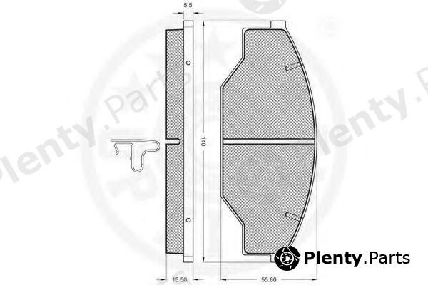  OPTIMAL part 9808 Brake Pad Set, disc brake