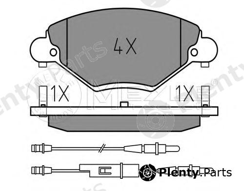  MEYLE part 0252327717/W (0252327717W) Brake Pad Set, disc brake