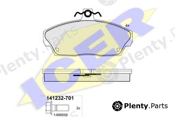  ICER part 141232 Brake Pad Set, disc brake