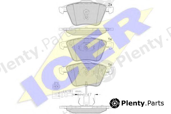 ICER part 182148 Brake Pad Set, disc brake