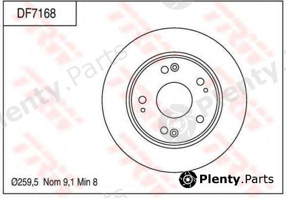  TRW part DF7168 Brake Disc