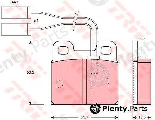  TRW part GDB363 Brake Pad Set, disc brake