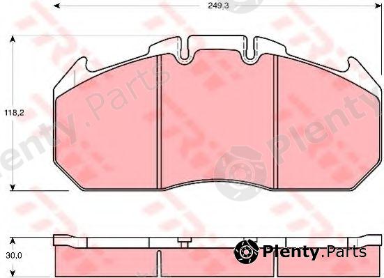  TRW part GDB5086 Brake Pad Set, disc brake