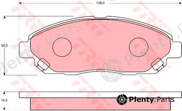  TRW part GDB7166 Brake Pad Set, disc brake