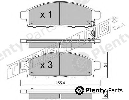  TRUSTING part 807.0 (8070) Brake Pad Set, disc brake