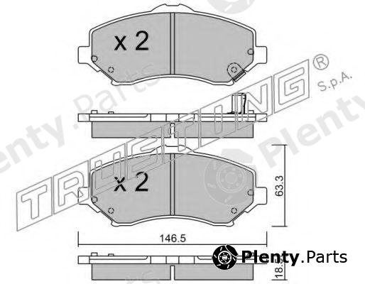  TRUSTING part 879.1 (8791) Brake Pad Set, disc brake