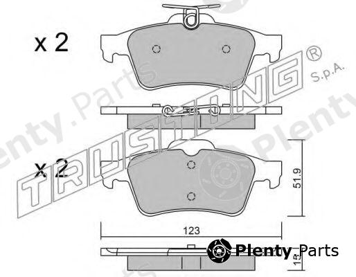  TRUSTING part 346.3 (3463) Brake Pad Set, disc brake