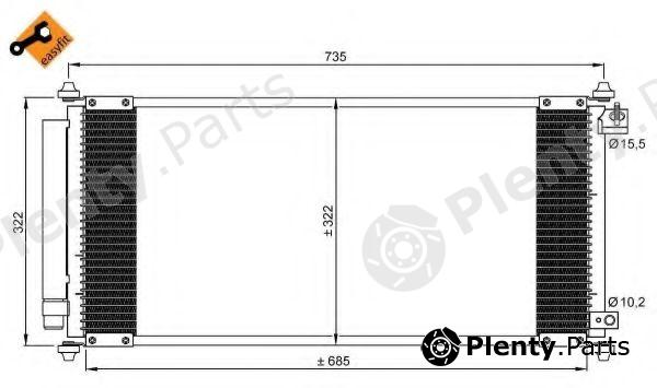  NRF part 35791 Condenser, air conditioning
