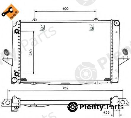  NRF part 519509 Radiator, engine cooling